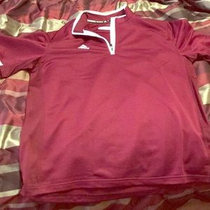 Adidas climate shirt maroon color.